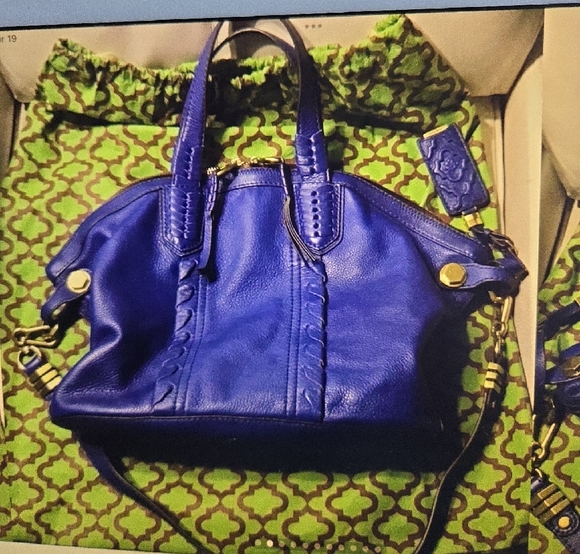 orYANY Cassie Navy Blue Medium Convertible Handbag - Picture 3 of 11